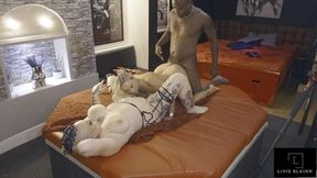 the den sees eva may and livie blainn take jay playhard in hardcore threesome