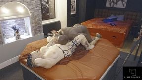 the den sees eva may and livie blainn take jay playhard in hardcore threesome