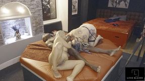 the den sees eva may and livie blainn take jay playhard in hardcore threesome