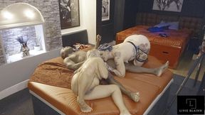 the den sees eva may and livie blainn take jay playhard in hardcore threesome