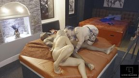 the den sees eva may and livie blainn take jay playhard in hardcore threesome