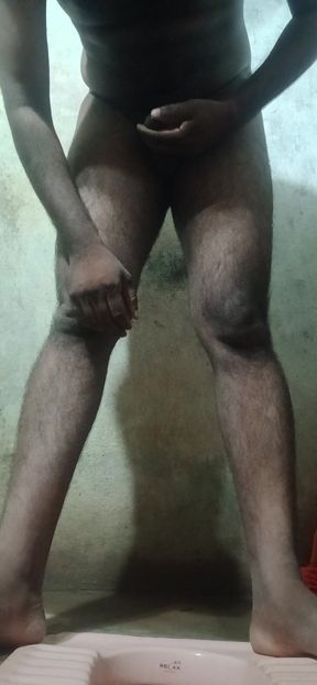Telugu Guy in Bathroom