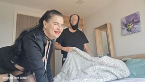 Naughty cleaning slave