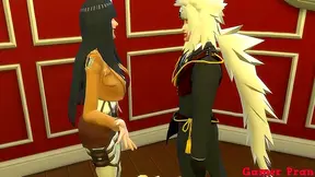 Hinata's Bouncy Boobs Tempt Jiraiya in Naruto Hentai Group Scene
