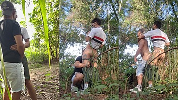 Gozei dentro do boy na trilha