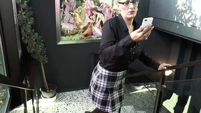 Sexy MILF with nasty boobs gets fucked and sprayed with a warm load