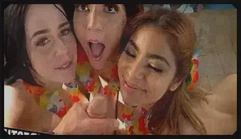 Riley Jean & Hazel Heart’s Wild Aloha Orgy Party