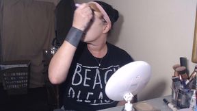 Holiday birthday makeup