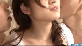 Sensual shower along sexy Japanese Moe Yoshikawa