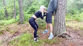 Enjoying Anal Sex In The Forest