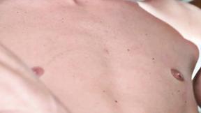 ”Beautiful Babe jerks off her Boyfriend while he takes it in the booty”