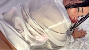 My first anal (dp) experience with my body oiled and covered in semen