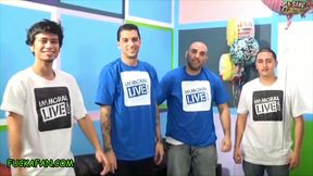 Fuck a fan - Jennifer White fucks Mike on her birthday w Pawg Layla &amp; Curvy Jenna