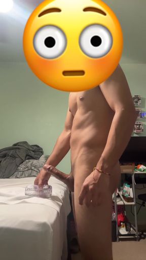 Latino amateur shows off his big cock in homemade solo video