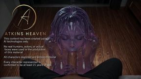 slime girl s curious blowjob - [ai]