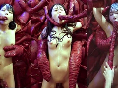 Japanese fetish babe toyed before doggystyle