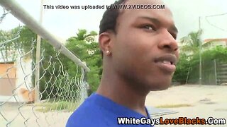 Interracial guy gets a bj