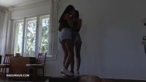 Olga and Natasa happy finish crush! mp4