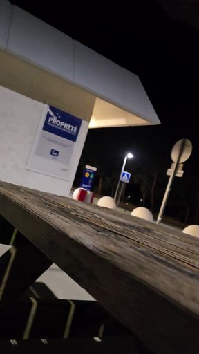 I at a motorway rest area