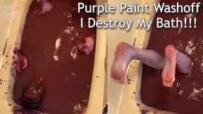 Purple Paint Washoff Destroying My Bath!