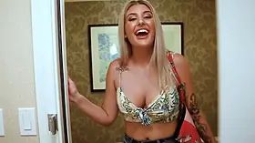 Pervmom - thin stepmom with Big Tits leaped on top of her stepsons throbbing dick