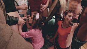 1 Brittany & Slavena GROUP BUKKAKE FEMDOM STRAPON BBC LESBIAN LESDOM SQUIRTING FULL SCENE