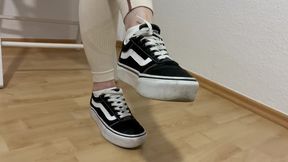4K Extreme, hard and cruel dirty vans sneaker licking and worship
