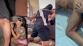 parte 3/3 - vascaino fode a hotwife na frente de corno e faz ela gozar varias vezes. depois a puta vai pro drive-in encontra cavalo-humano que mete sem do no seu cuzinho
