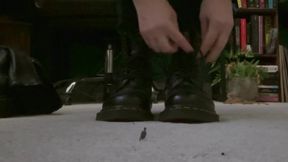 Husband shrinking dr marten boots