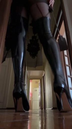 2B plays with bad boy. Training