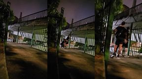 threesome interracial bareback in the street mahbaiano 03 59