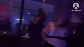 Flashing my big tits to extrangers at the whorehouse