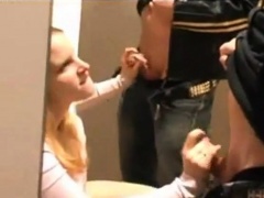 Swedish girl fucked in a changing room - part III