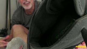 ManPuppy: Richard Lennox Makes You Worship His Sweaty Rank Socks In Foot POV