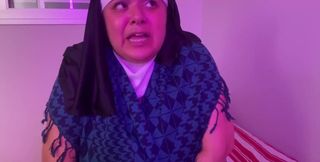 Naughty Nun Cumming in Hiding - Mary Jhuana