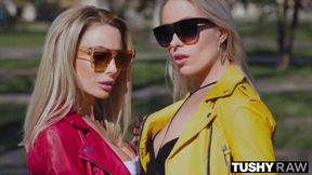 TUSHYRAW Butt Sex loving besties share a hard dick