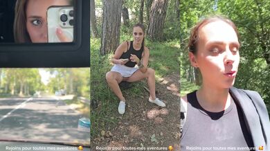 Anita Rover’s throat gets ruined when she’s choked and stuffed full outside