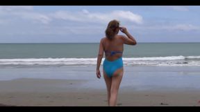 I Couldn't Say No To Any Longer and on the Beach I Was Fucked by My Stepson, He Came Inside Me