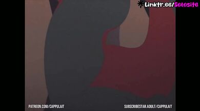 gets animated drip in cartoon cumshot