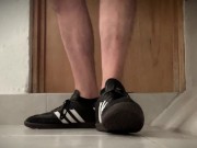 Sneaker Removal with a Touch of Man Ass