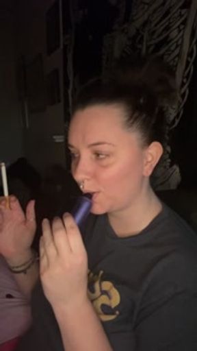 Bed time smoke sesh- full vid going on OF