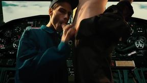 Very hot sex with the Airplane Pilot!