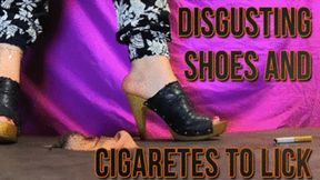 CC - Disgusting shoes and cigarettes to lick
