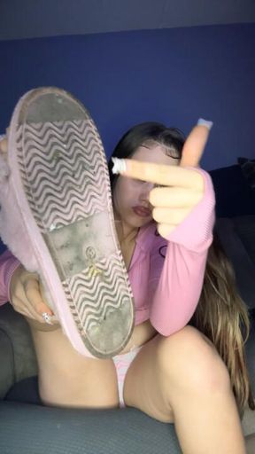 Filthy slipper licker humiliation