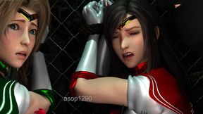 Sailor Tifa and Aerith Pounded
