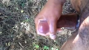 wanking at the park and cm