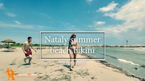 Nataly summer beach bikini selfdefense