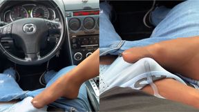 Footjob in pantyhose at maximum speed WMV