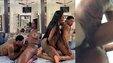 Negra trans da pica gigante fode muito o Maicon ele geme forte e pede pra parar