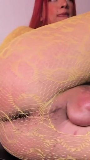 Tranny Latina Fat Ass Spreads Legs and Masturbates Fat Cock Xxl